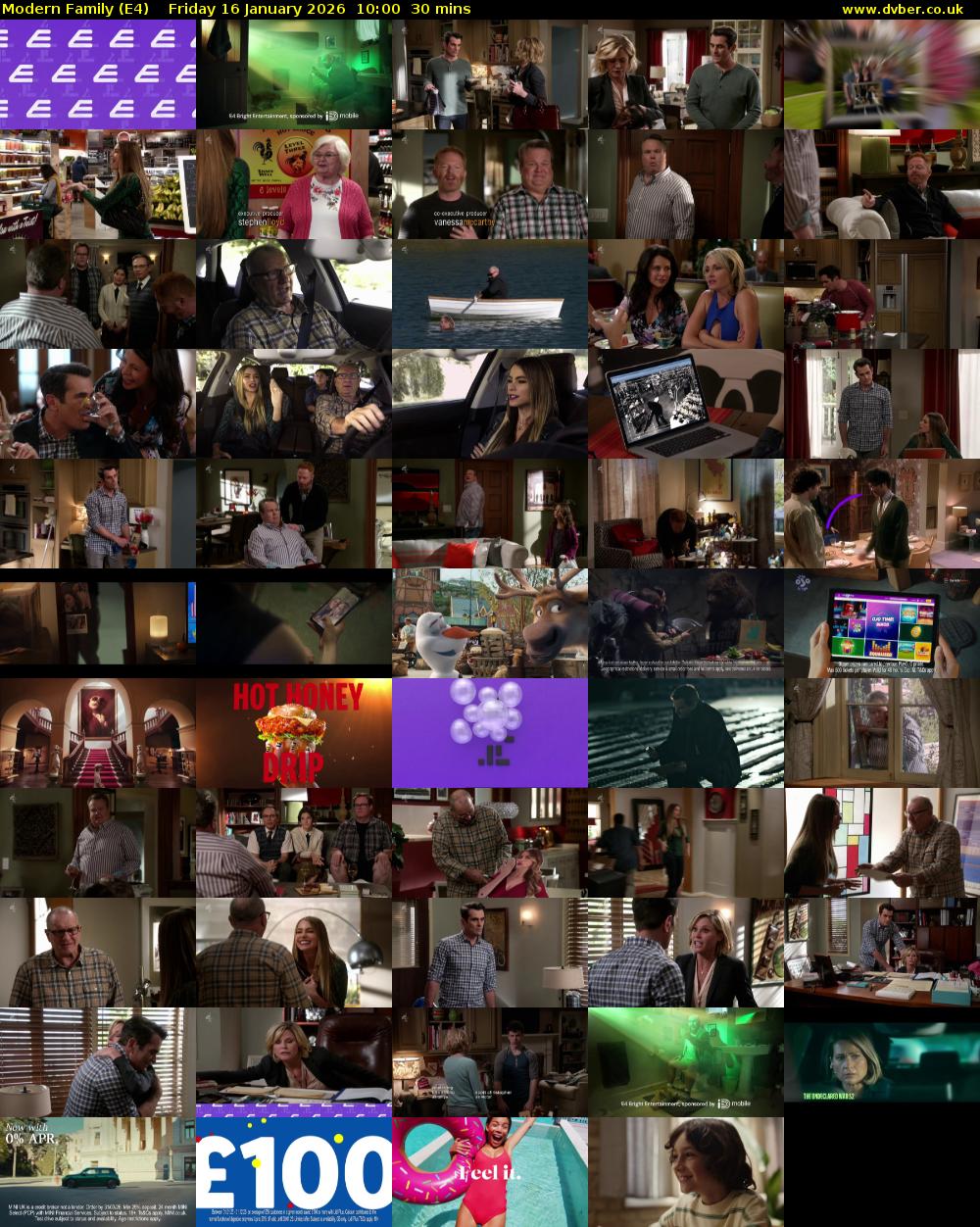 Modern Family (E4) Friday 16 January 2026 10:00 - 10:30
