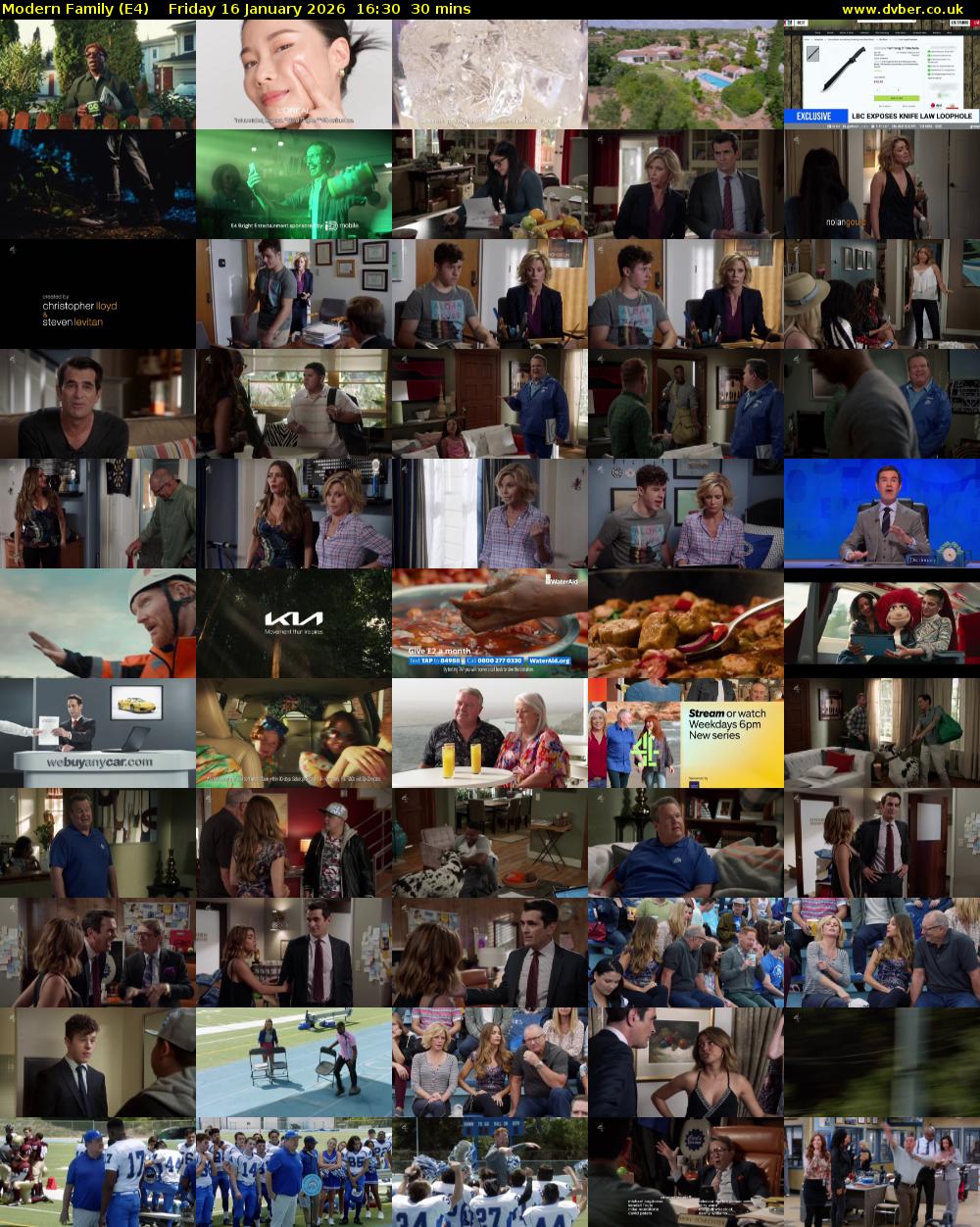 Modern Family (E4) Friday 16 January 2026 16:30 - 17:00