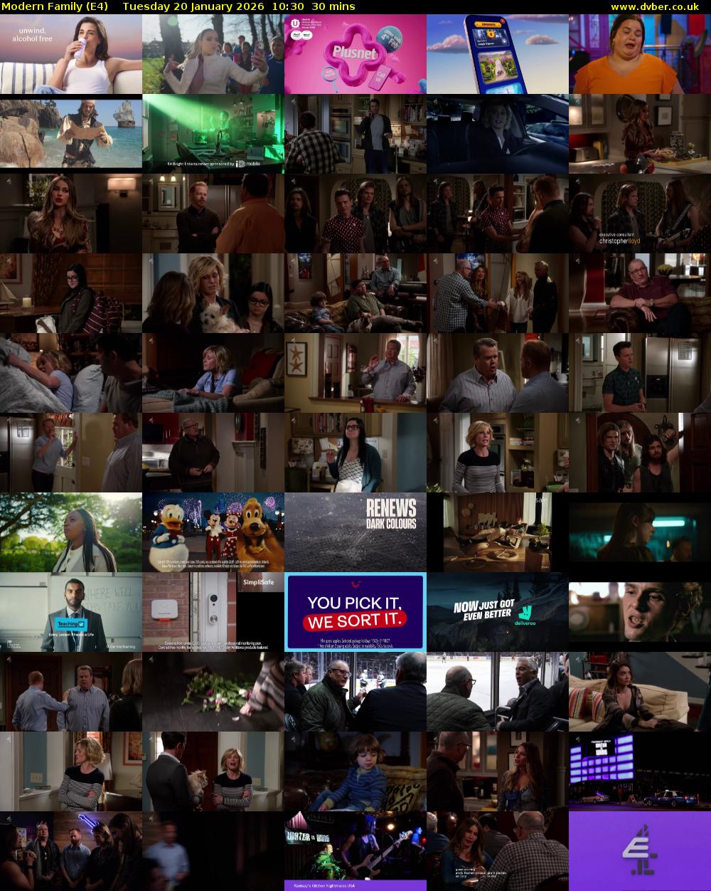 Modern Family (E4) Tuesday 20 January 2026 10:30 - 11:00