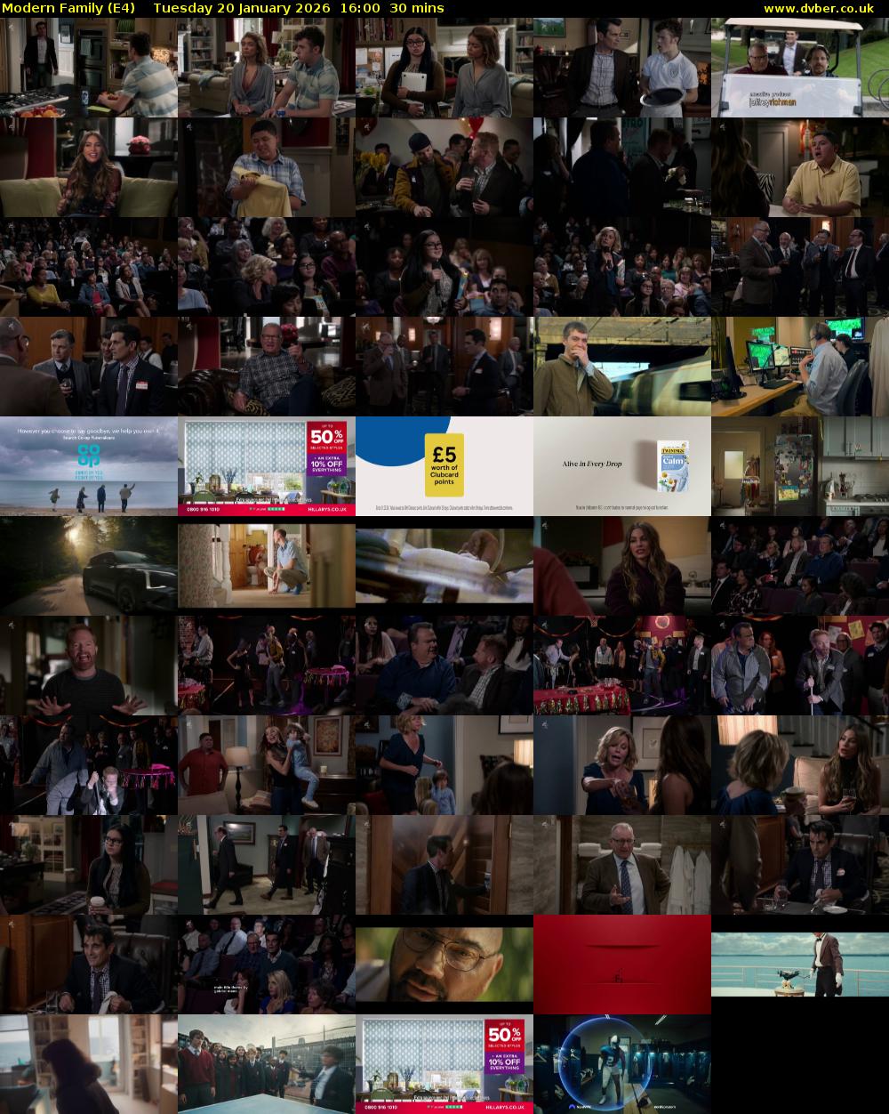 Modern Family (E4) Tuesday 20 January 2026 16:00 - 16:30