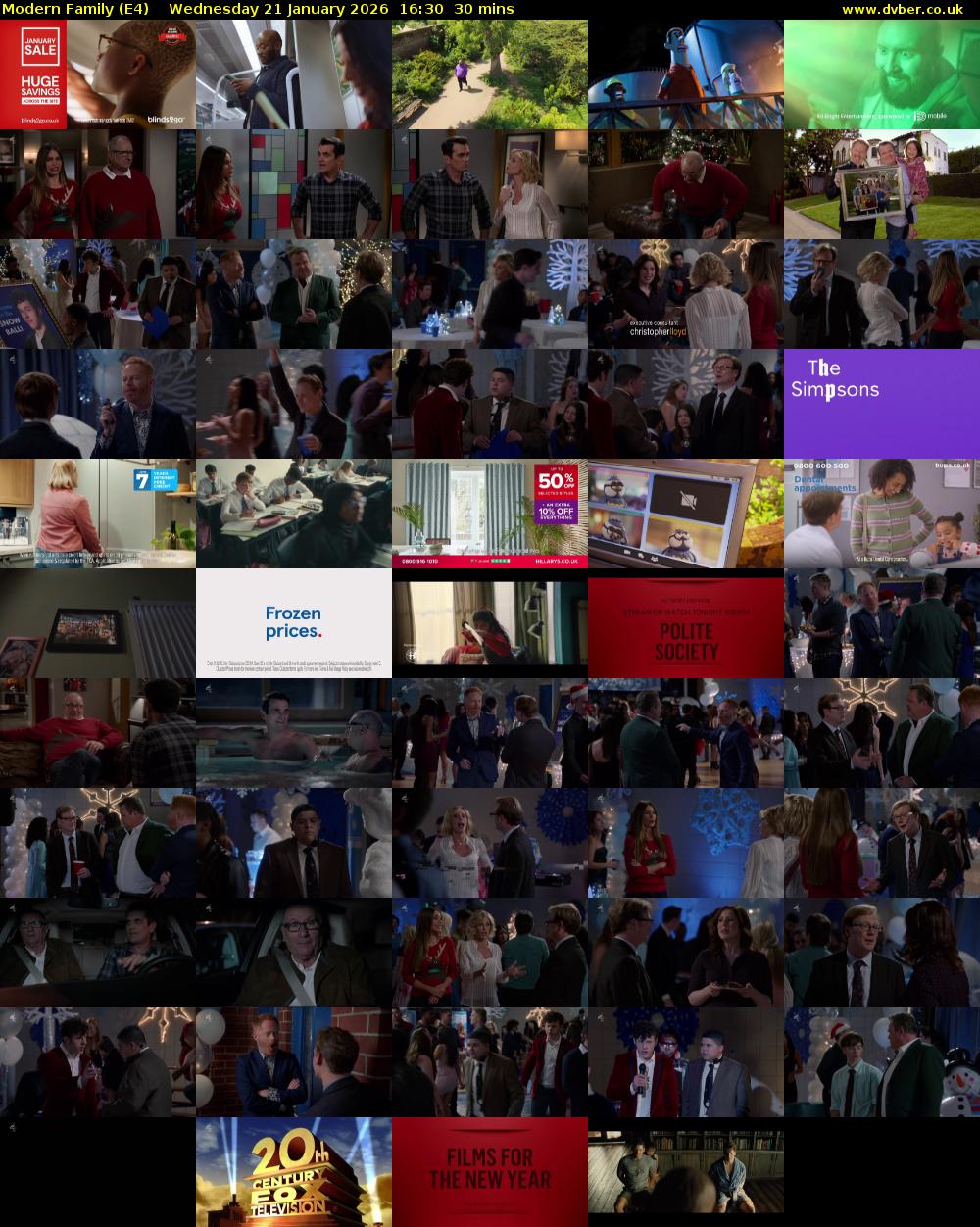 Modern Family (E4) Wednesday 21 January 2026 16:30 - 17:00