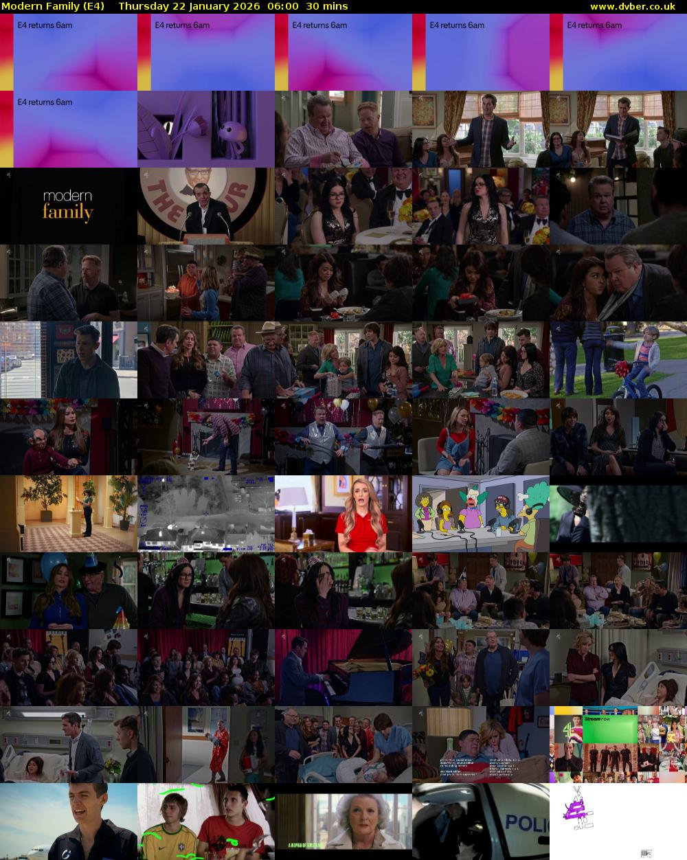 Modern Family (E4) Thursday 22 January 2026 06:00 - 06:30