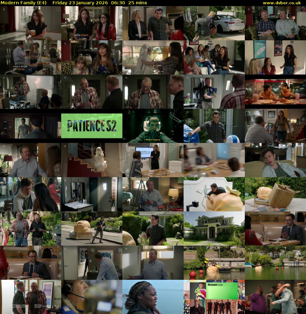 Modern Family (E4) Friday 23 January 2026 06:30 - 06:55