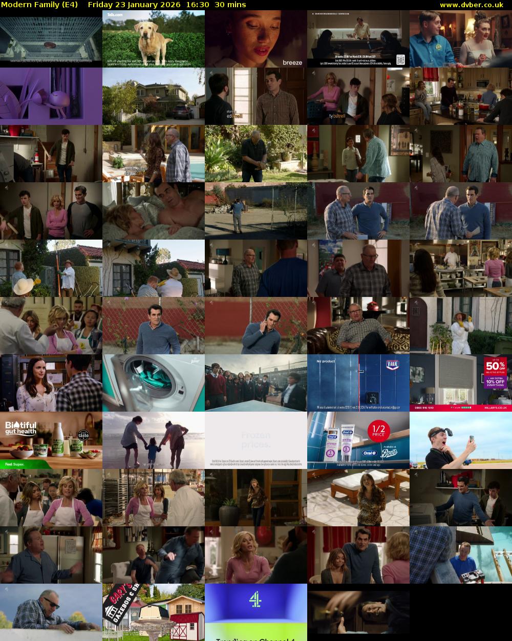 Modern Family (E4) Friday 23 January 2026 16:30 - 17:00