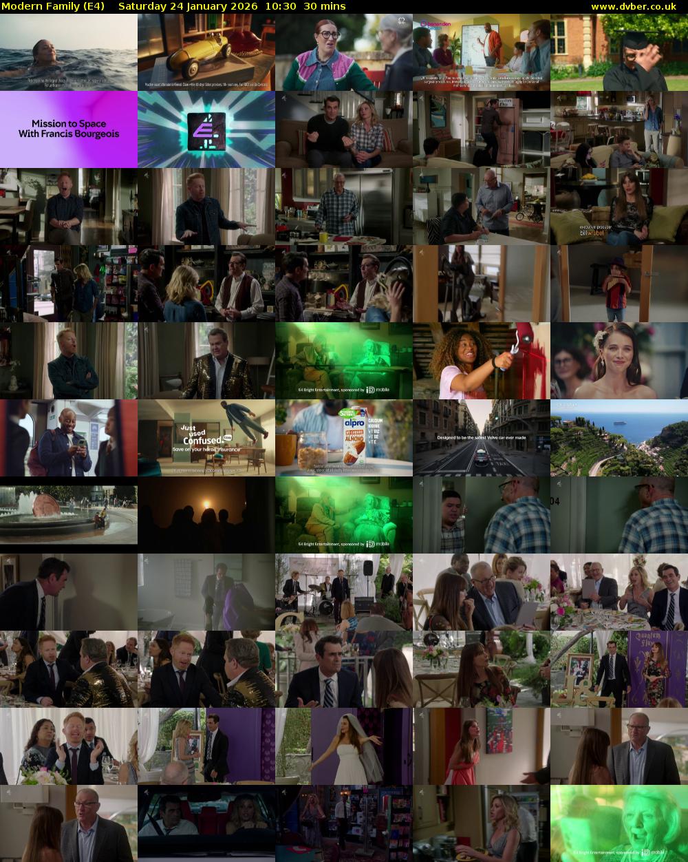 Modern Family (E4) Saturday 24 January 2026 10:30 - 11:00