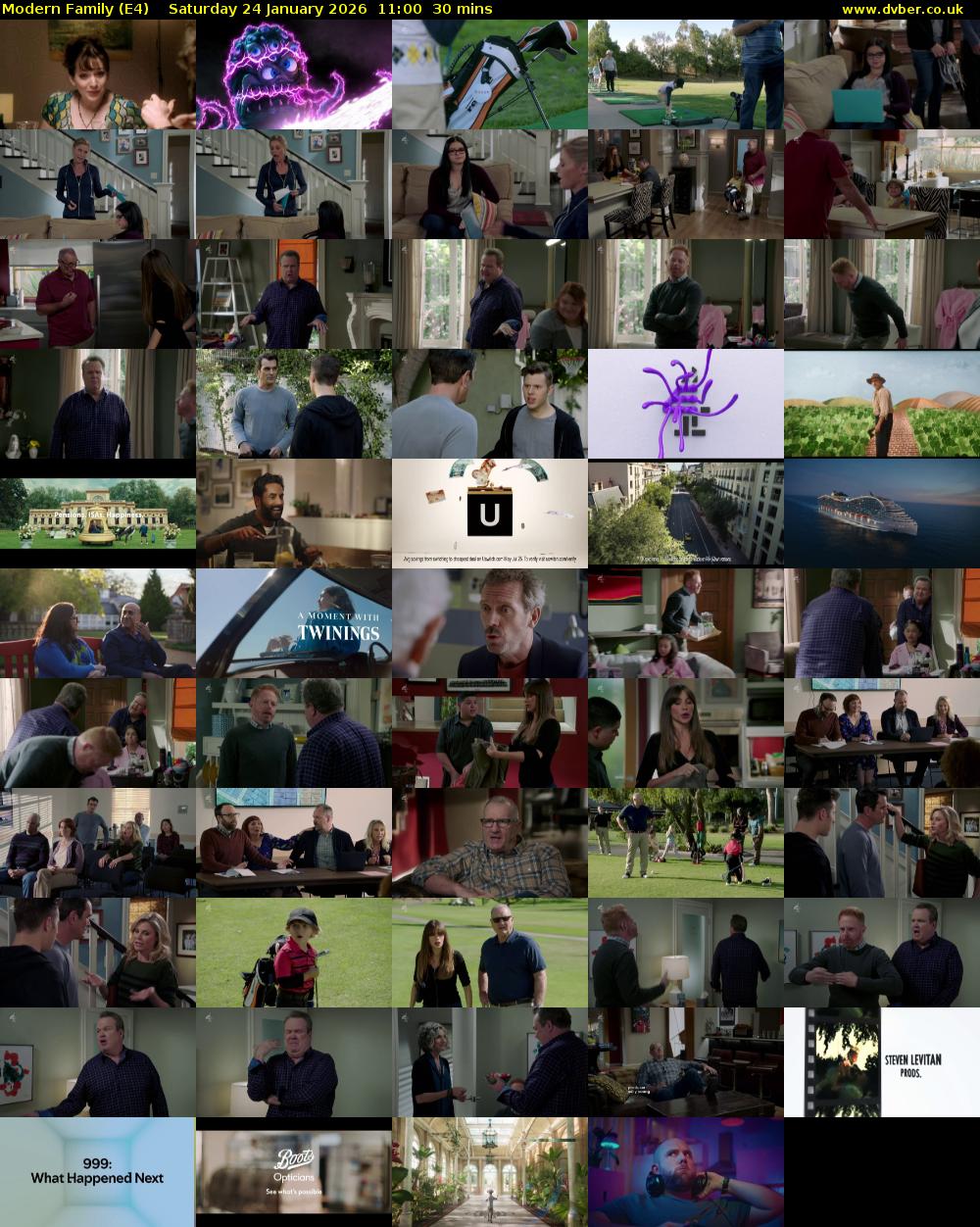 Modern Family (E4) Saturday 24 January 2026 11:00 - 11:30