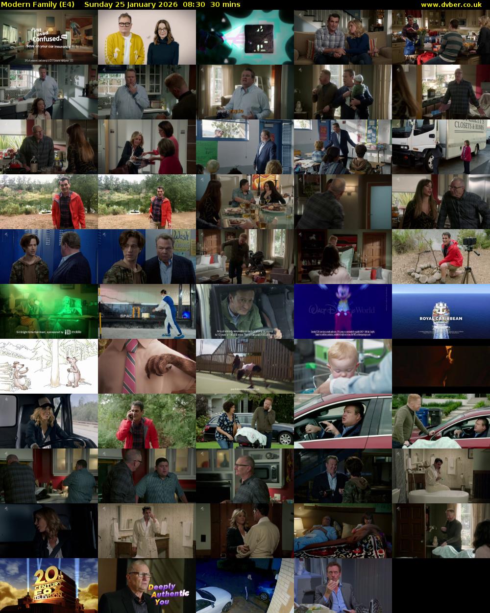 Modern Family (E4) Sunday 25 January 2026 08:30 - 09:00