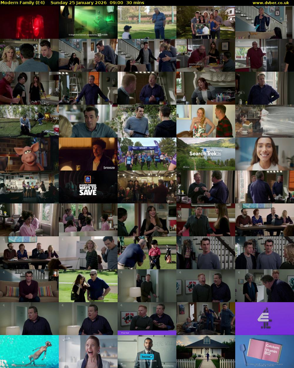 Modern Family (E4) Sunday 25 January 2026 09:00 - 09:30