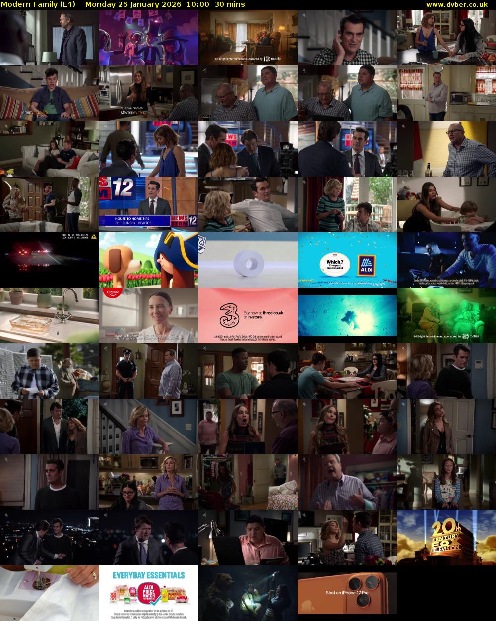 Modern Family (E4) Monday 26 January 2026 10:00 - 10:30