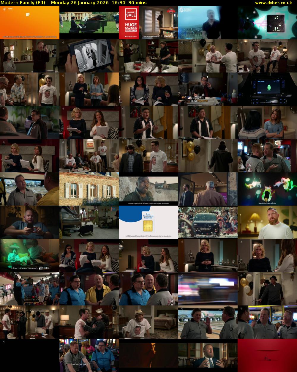 Modern Family (E4) Monday 26 January 2026 16:30 - 17:00