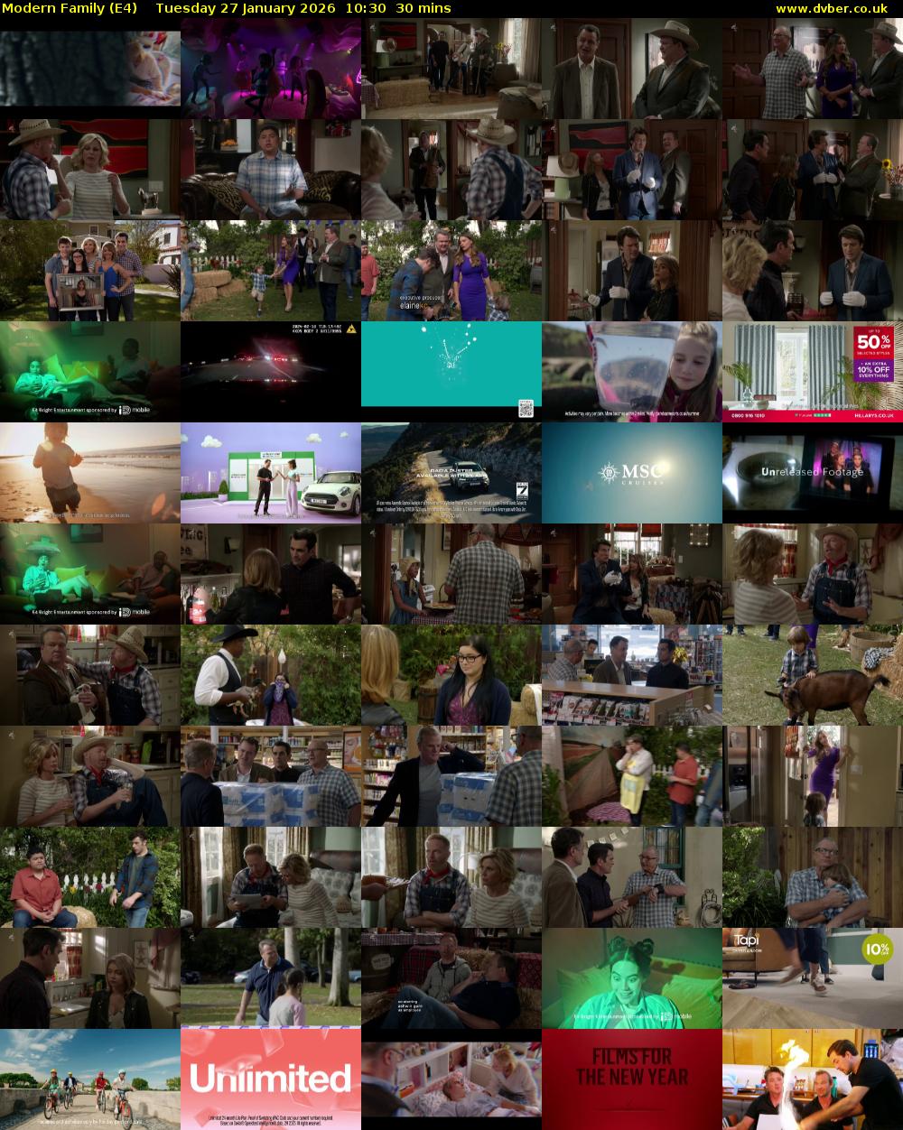 Modern Family (E4) Tuesday 27 January 2026 10:30 - 11:00