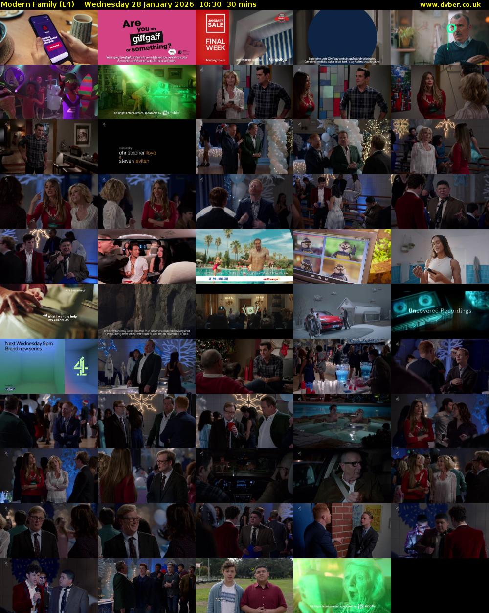 Modern Family (E4) Wednesday 28 January 2026 10:30 - 11:00