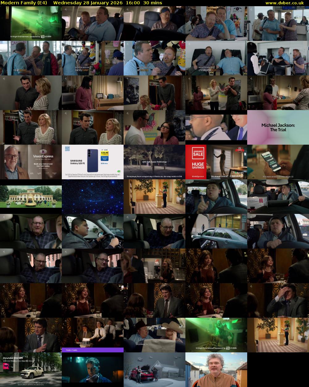 Modern Family (E4) Wednesday 28 January 2026 16:00 - 16:30