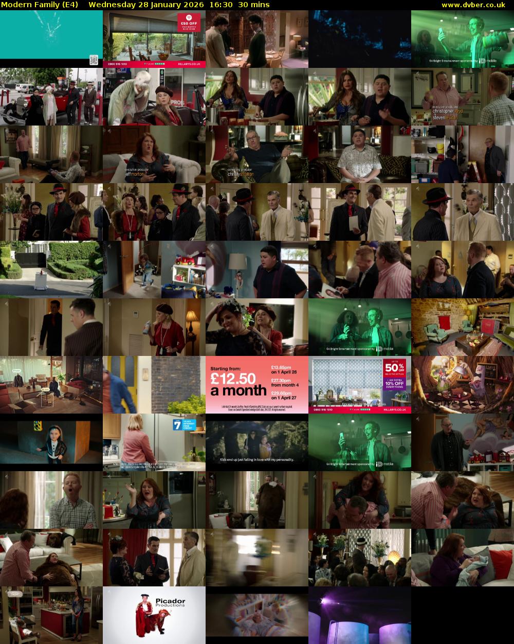 Modern Family (E4) Wednesday 28 January 2026 16:30 - 17:00