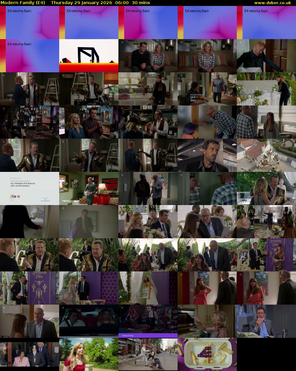 Modern Family (E4) Thursday 29 January 2026 06:00 - 06:30