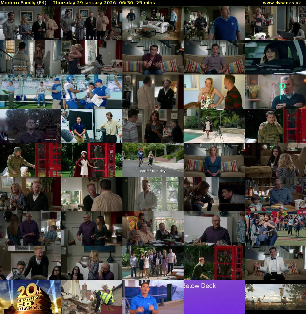 Modern Family (E4) Thursday 29 January 2026 06:30 - 06:55