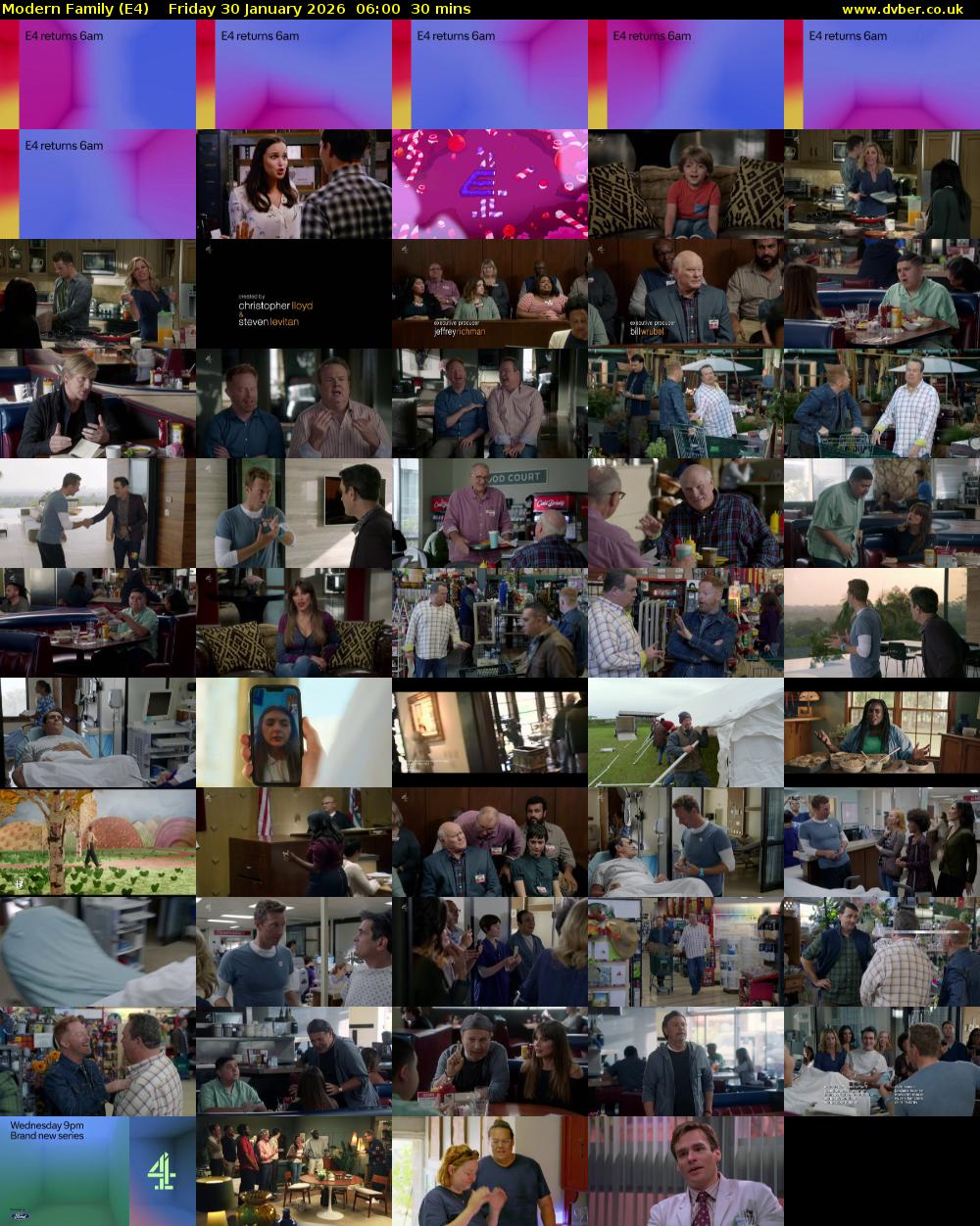 Modern Family (E4) Friday 30 January 2026 06:00 - 06:30