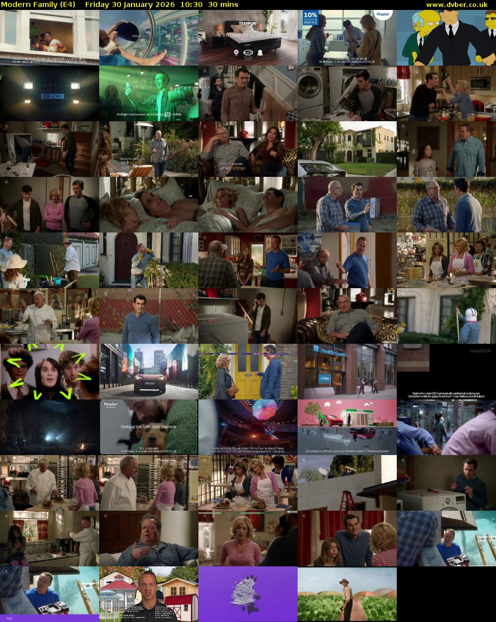 Modern Family (E4) Friday 30 January 2026 10:30 - 11:00