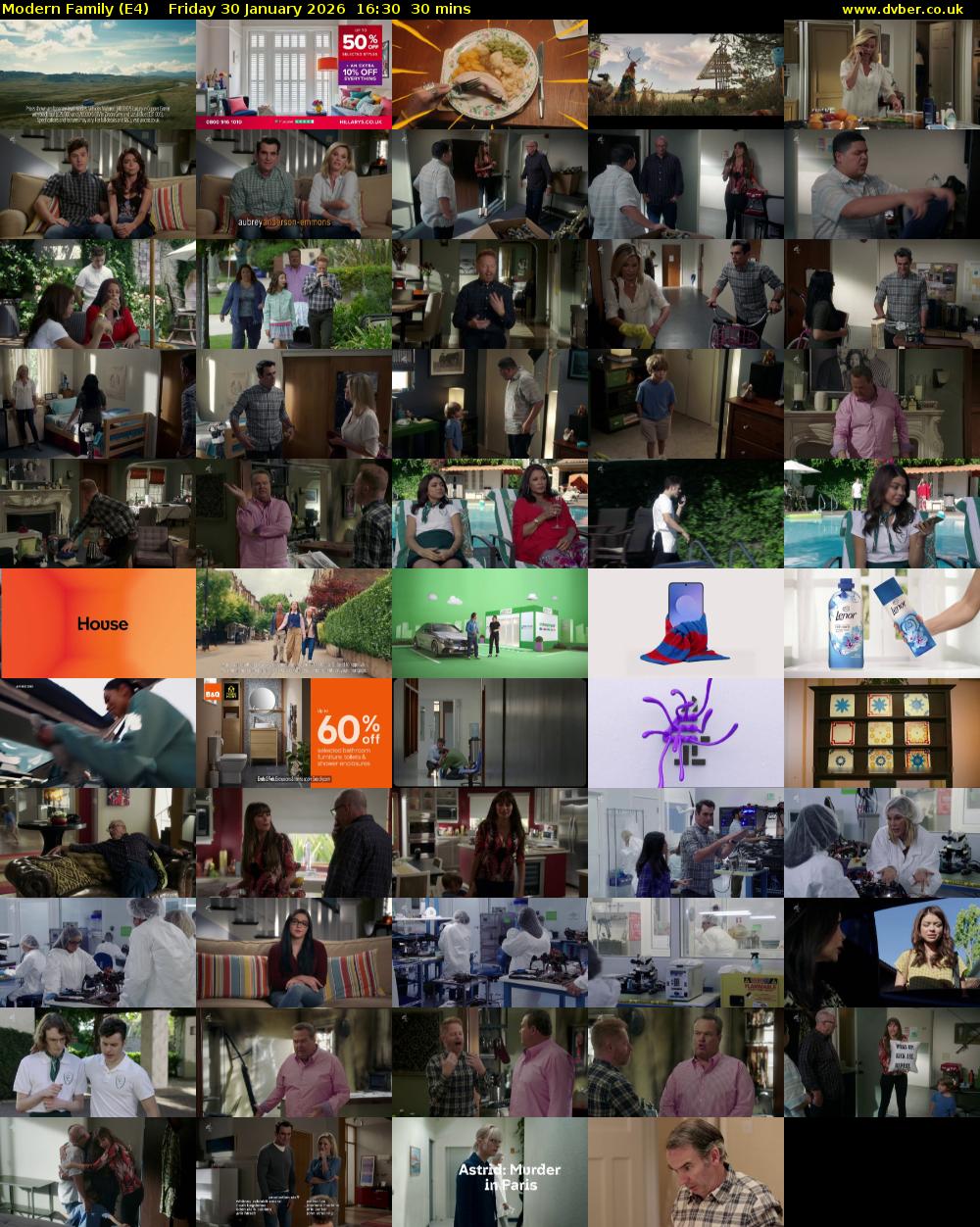 Modern Family (E4) Friday 30 January 2026 16:30 - 17:00