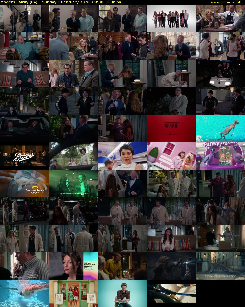 Modern Family (E4) Sunday 1 February 2026 08:00 - 08:30