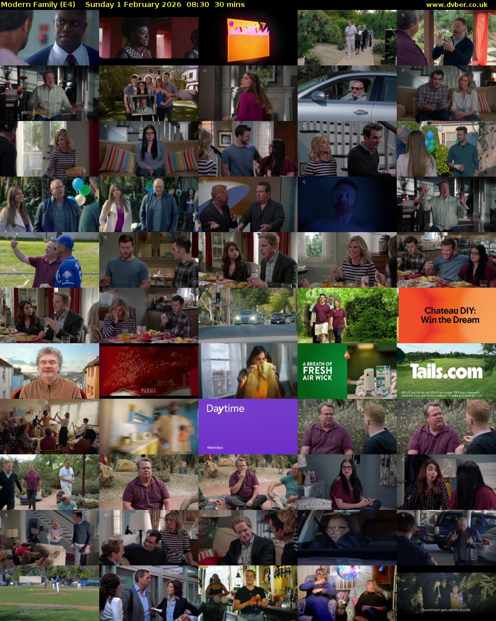 Modern Family (E4) Sunday 1 February 2026 08:30 - 09:00
