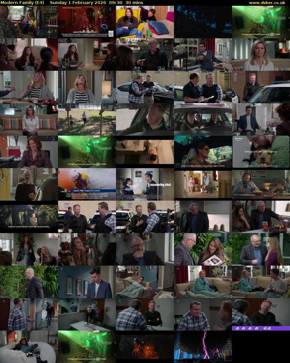 Modern Family (E4) Sunday 1 February 2026 09:30 - 10:00