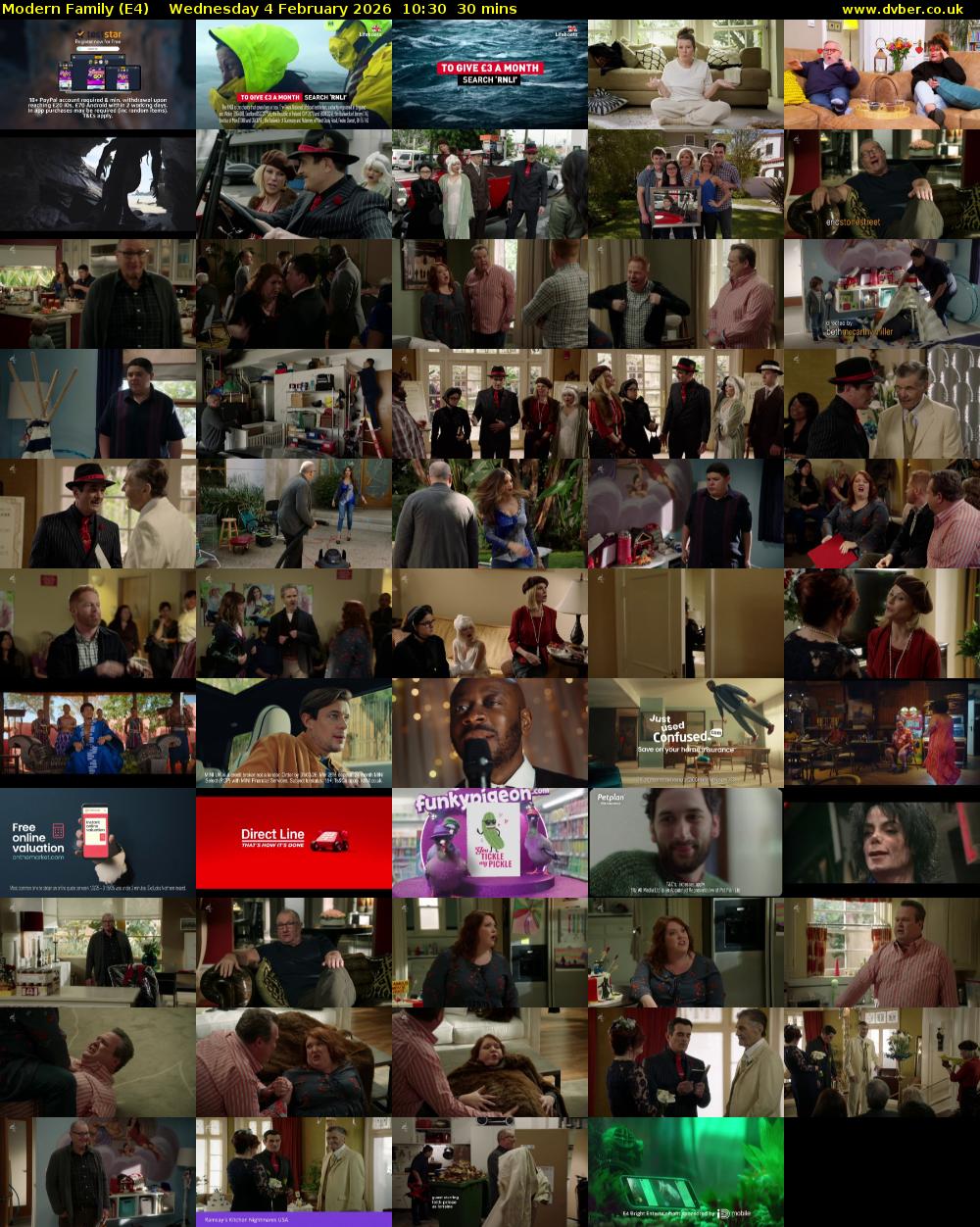 Modern Family (E4) Wednesday 4 February 2026 10:30 - 11:00