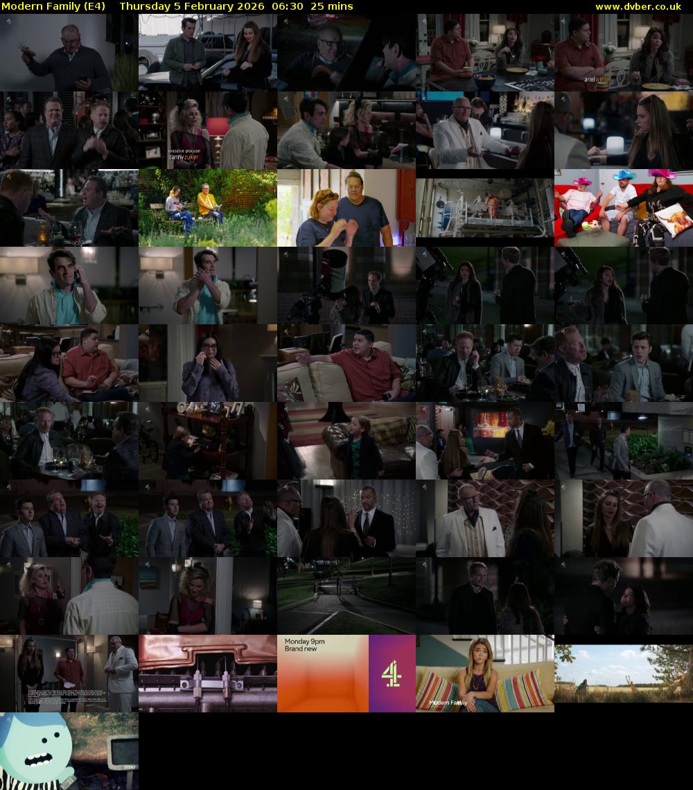 Modern Family (E4) Thursday 5 February 2026 06:30 - 06:55