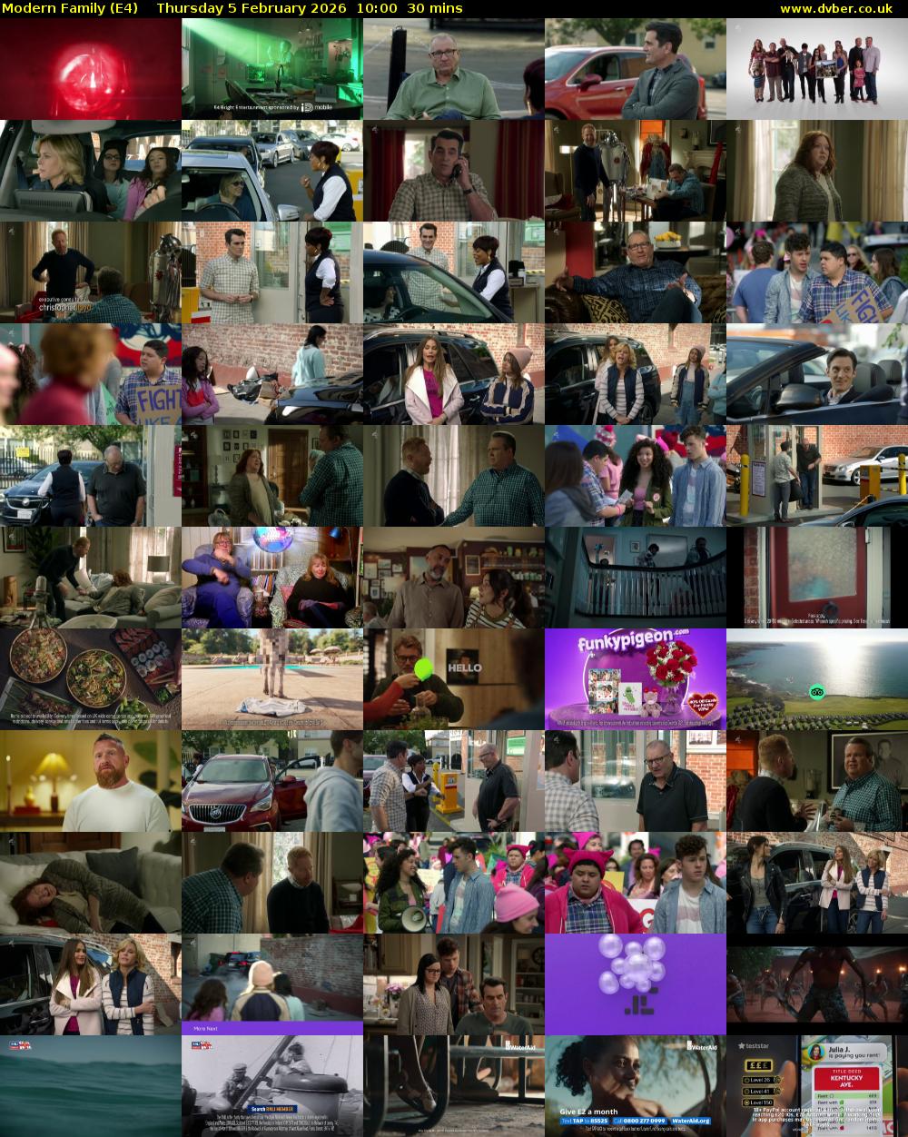 Modern Family (E4) Thursday 5 February 2026 10:00 - 10:30