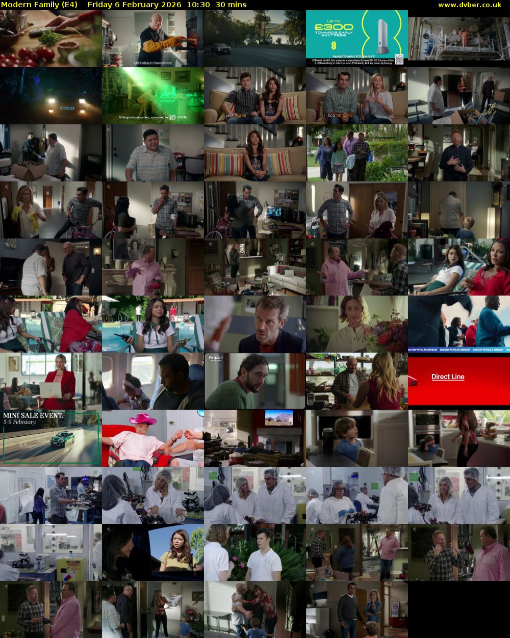 Modern Family (E4) Friday 6 February 2026 10:30 - 11:00