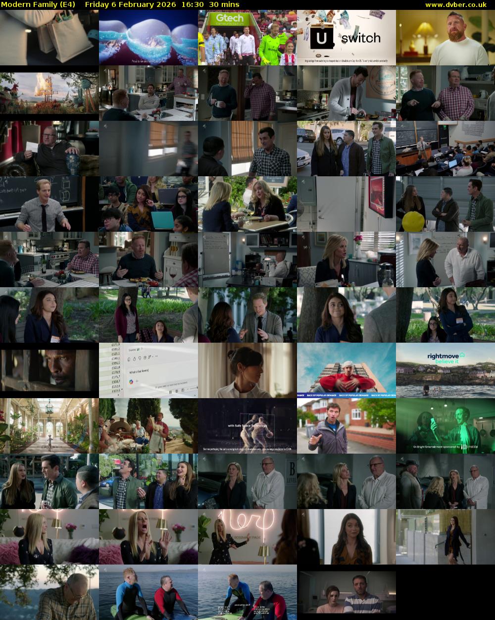 Modern Family (E4) Friday 6 February 2026 16:30 - 17:00