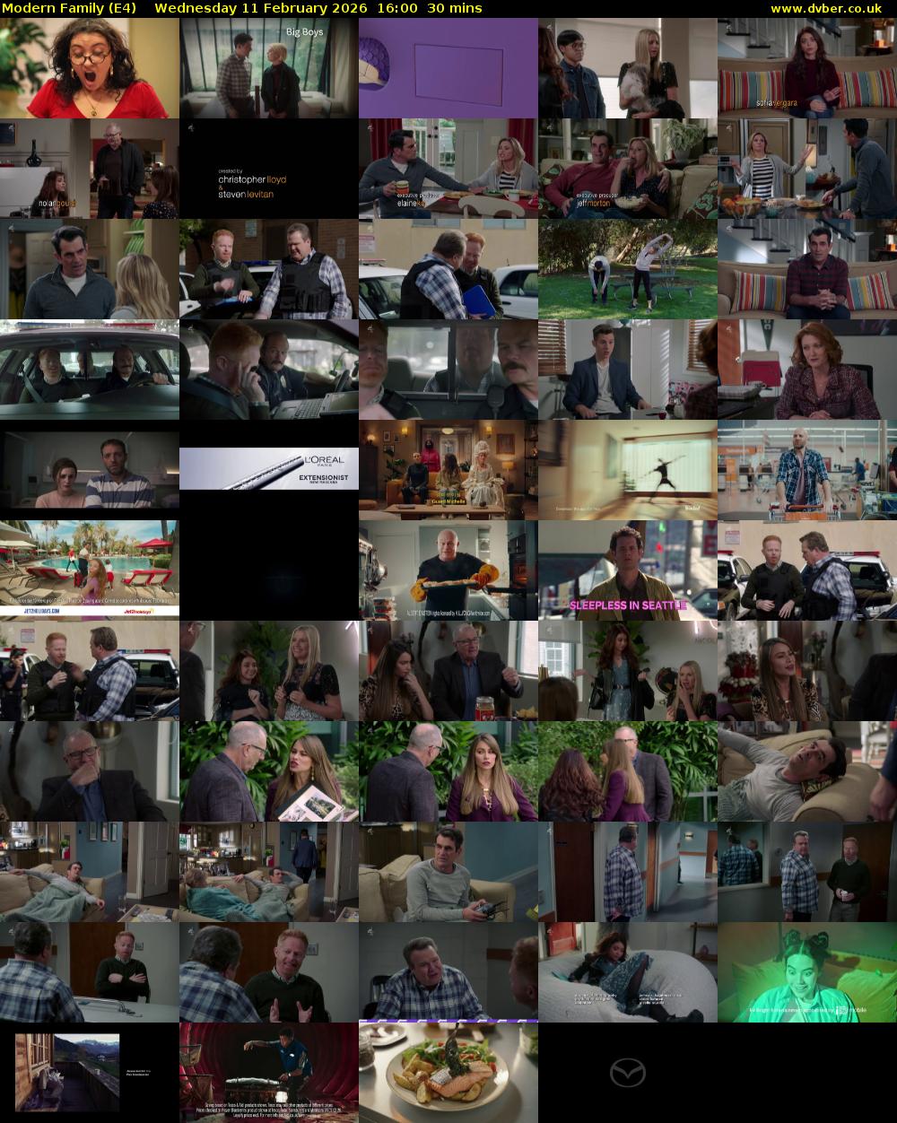 Modern Family (E4) Wednesday 11 February 2026 16:00 - 16:30