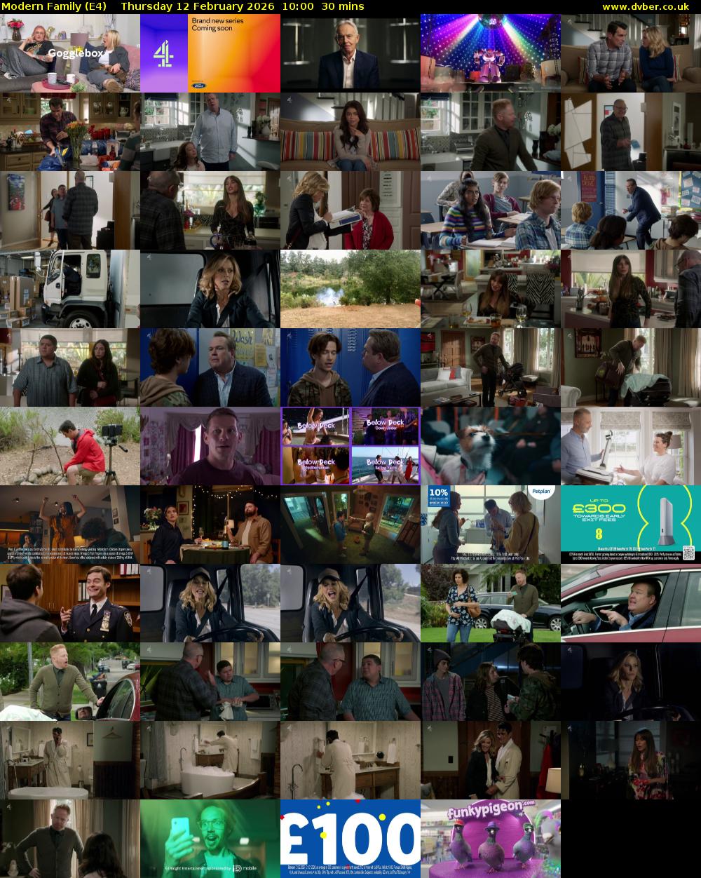 Modern Family (E4) Thursday 12 February 2026 10:00 - 10:30