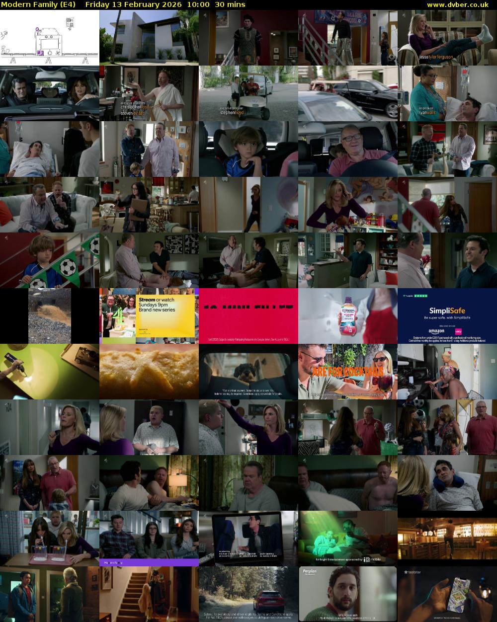 Modern Family (E4) Friday 13 February 2026 10:00 - 10:30