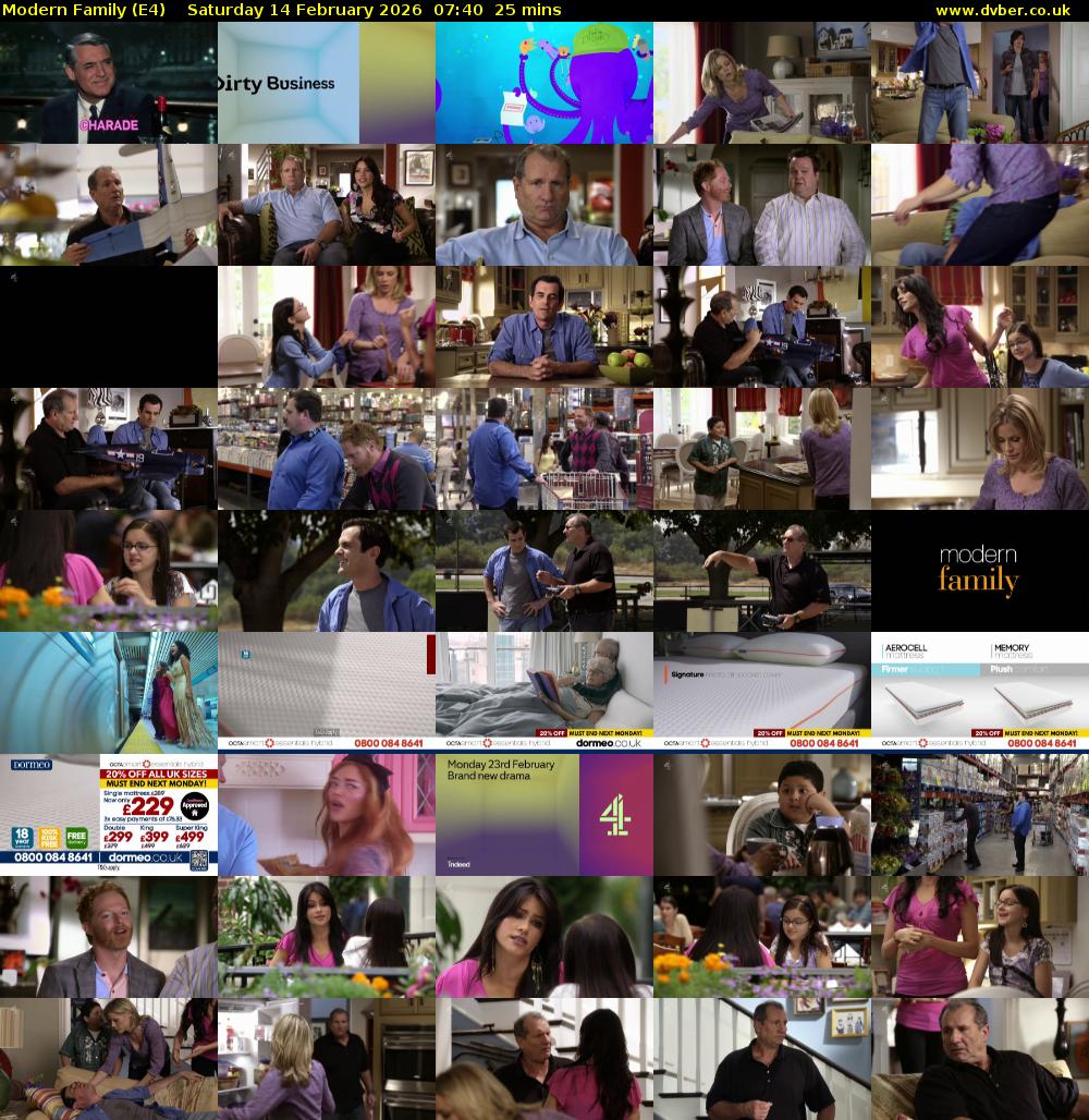 Modern Family (E4) Saturday 14 February 2026 07:40 - 08:05