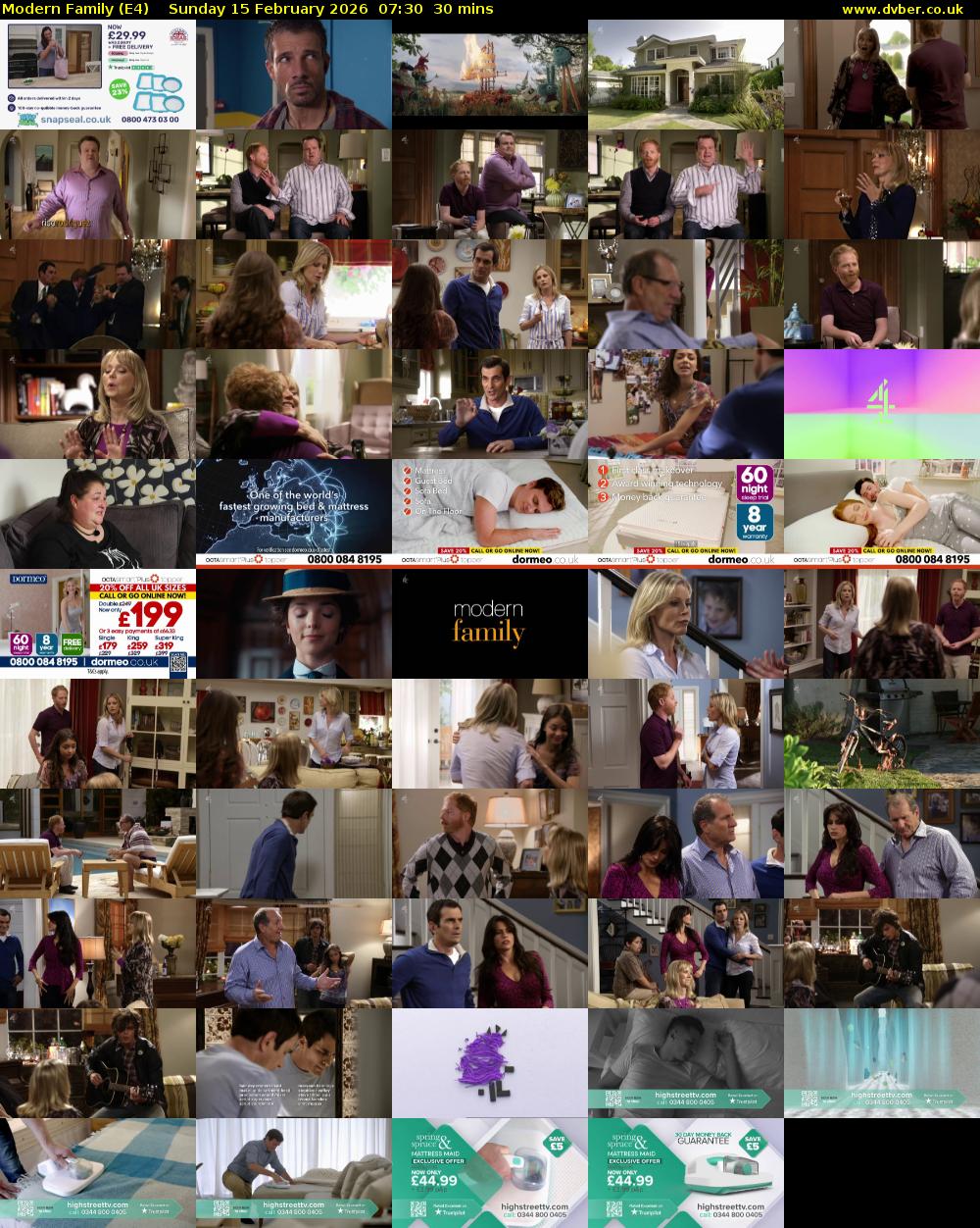 Modern Family (E4) Sunday 15 February 2026 07:30 - 08:00