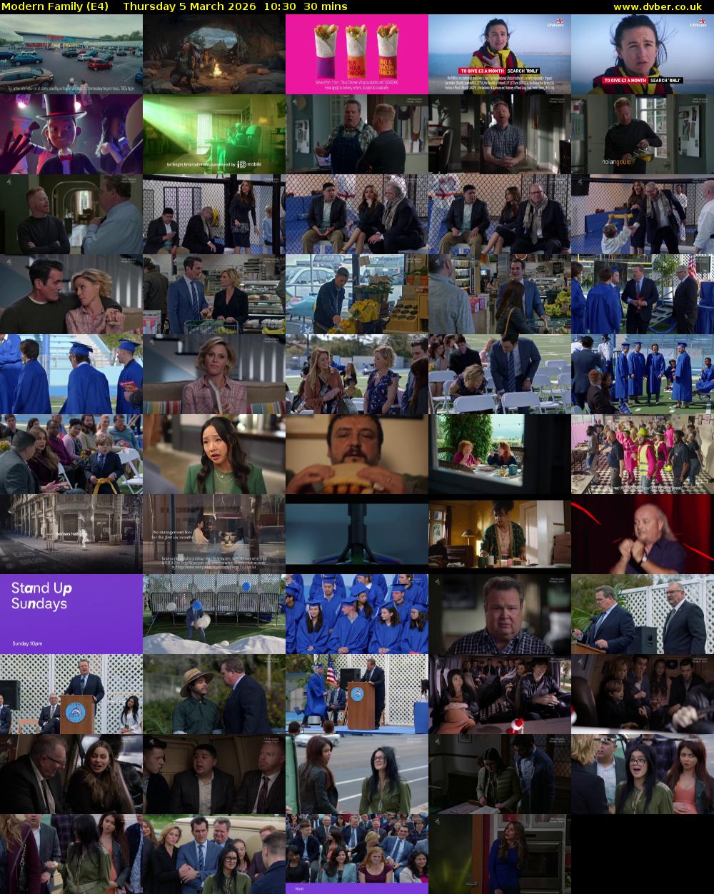 Modern Family (E4) Thursday 5 March 2026 10:30 - 11:00