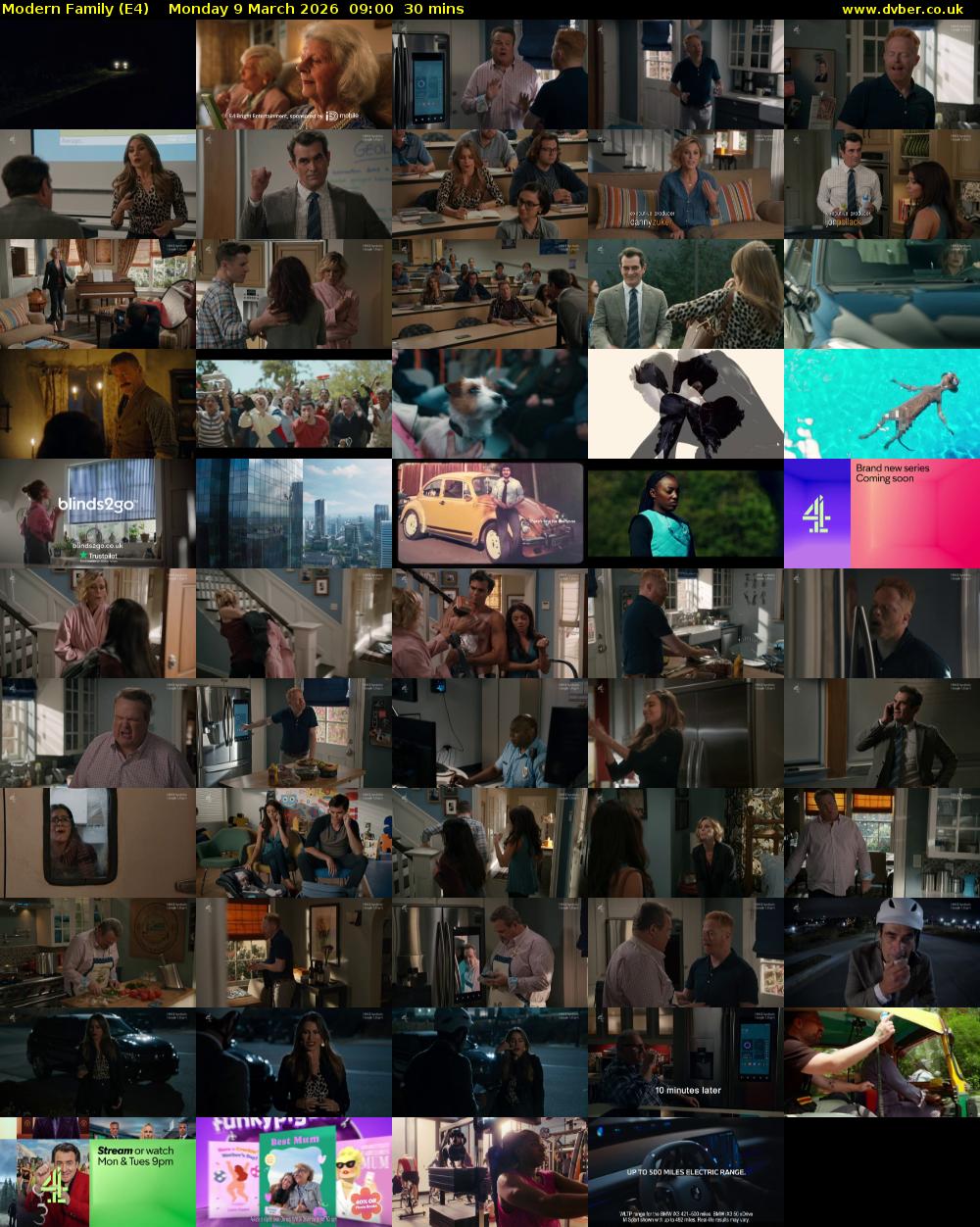 Modern Family (E4) Monday 9 March 2026 09:00 - 09:30