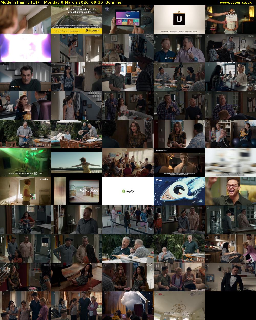 Modern Family (E4) Monday 9 March 2026 09:30 - 10:00