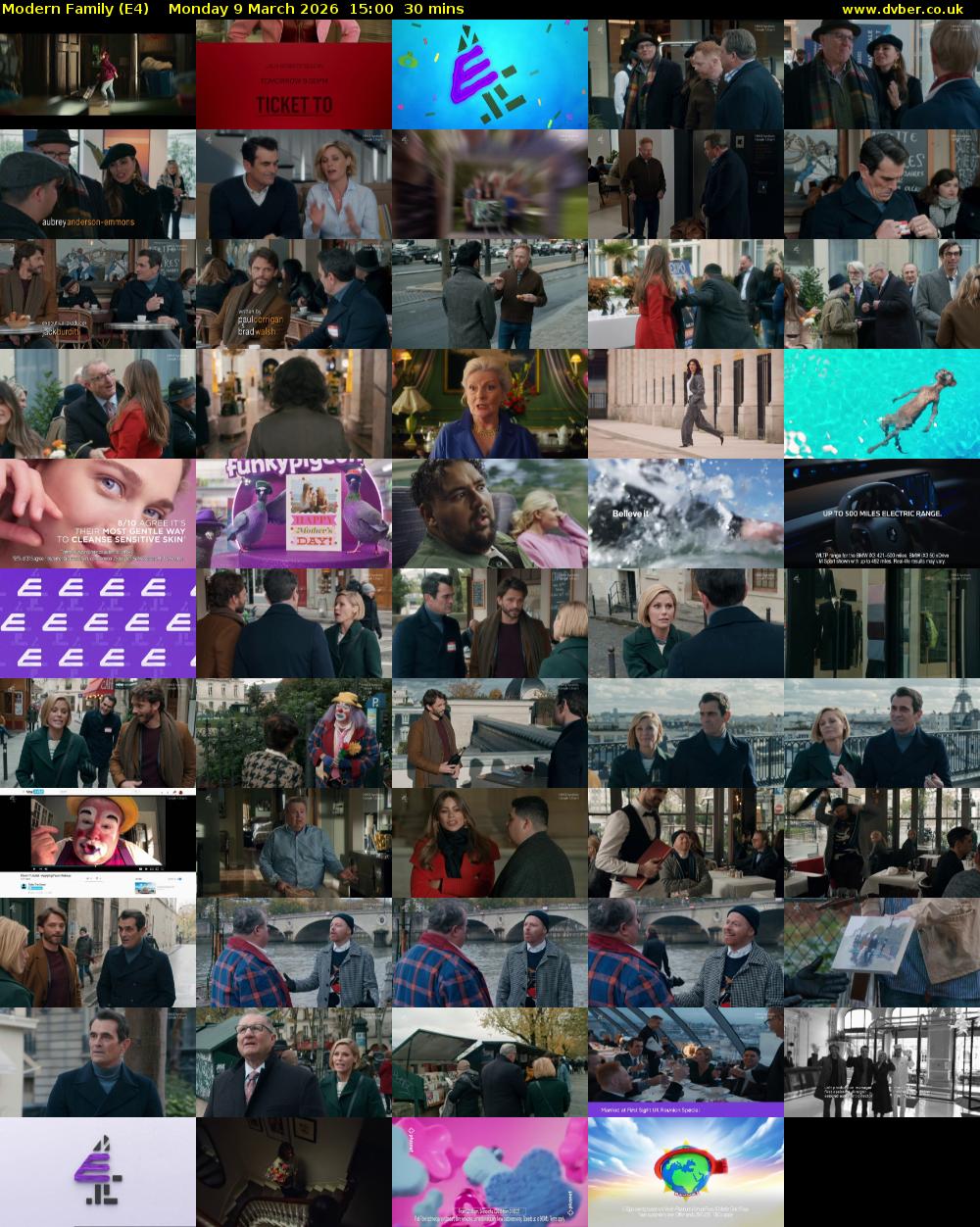 Modern Family (E4) Monday 9 March 2026 15:00 - 15:30