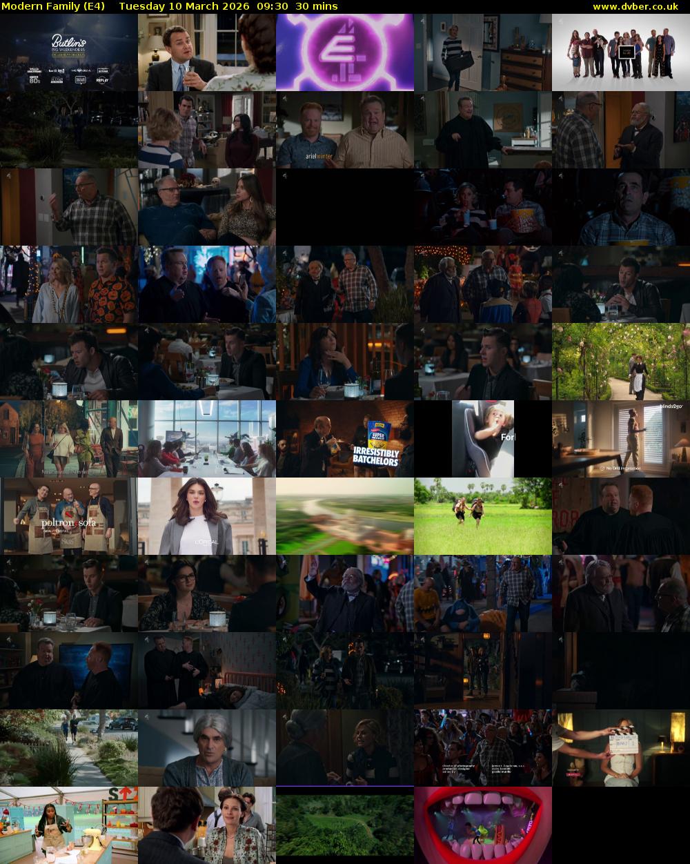 Modern Family (E4) Tuesday 10 March 2026 09:30 - 10:00