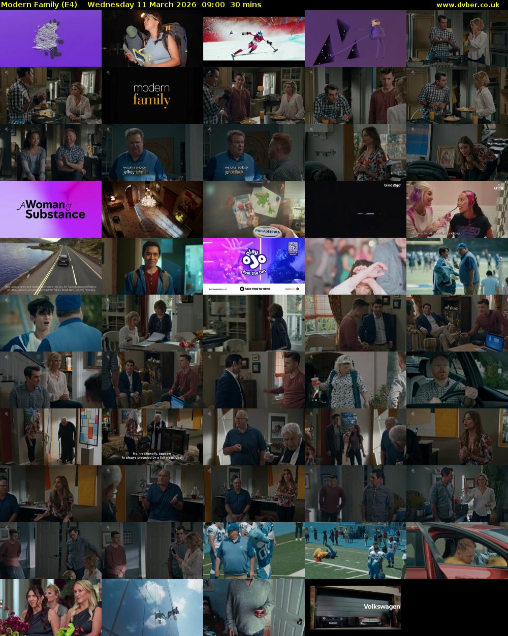 Modern Family (E4) Wednesday 11 March 2026 09:00 - 09:30