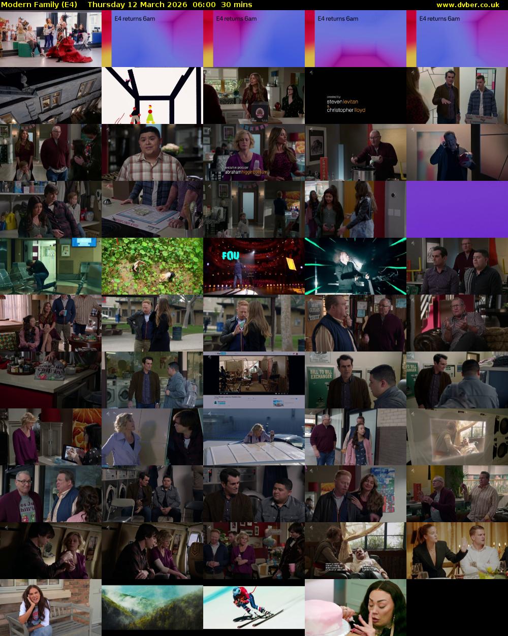 Modern Family (E4) Thursday 12 March 2026 06:00 - 06:30