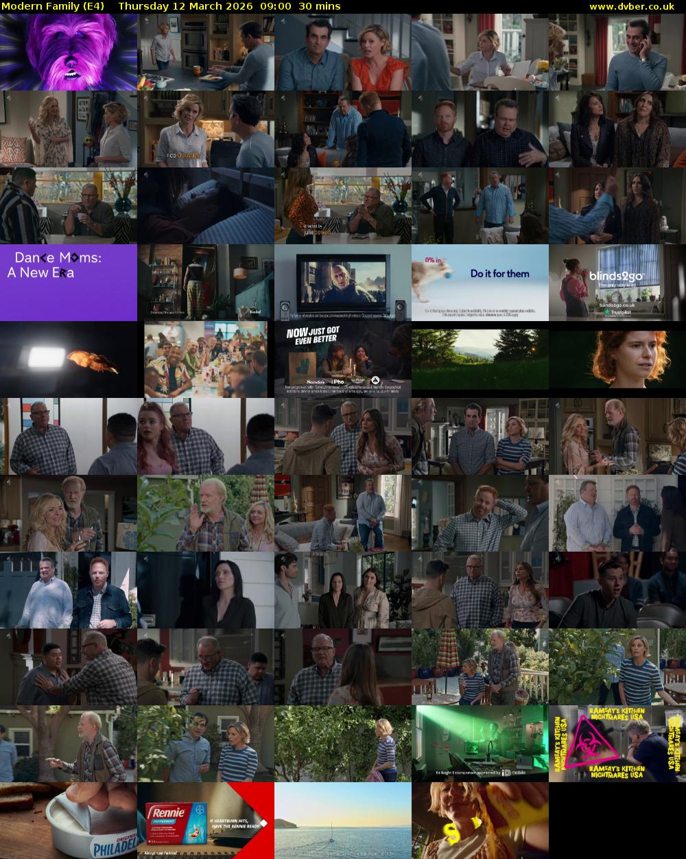Modern Family (E4) Thursday 12 March 2026 09:00 - 09:30