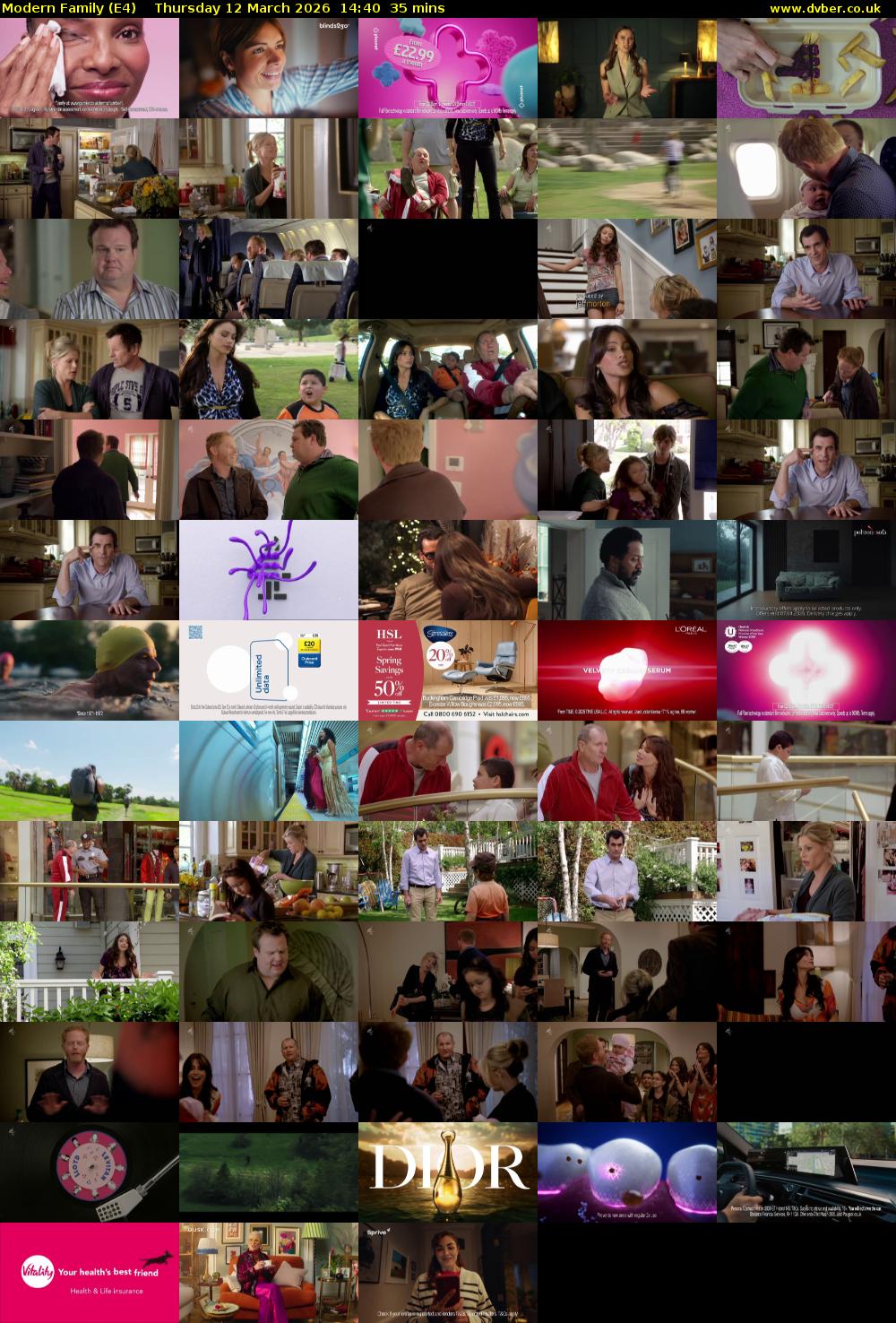 Modern Family (E4) Thursday 12 March 2026 14:40 - 15:15