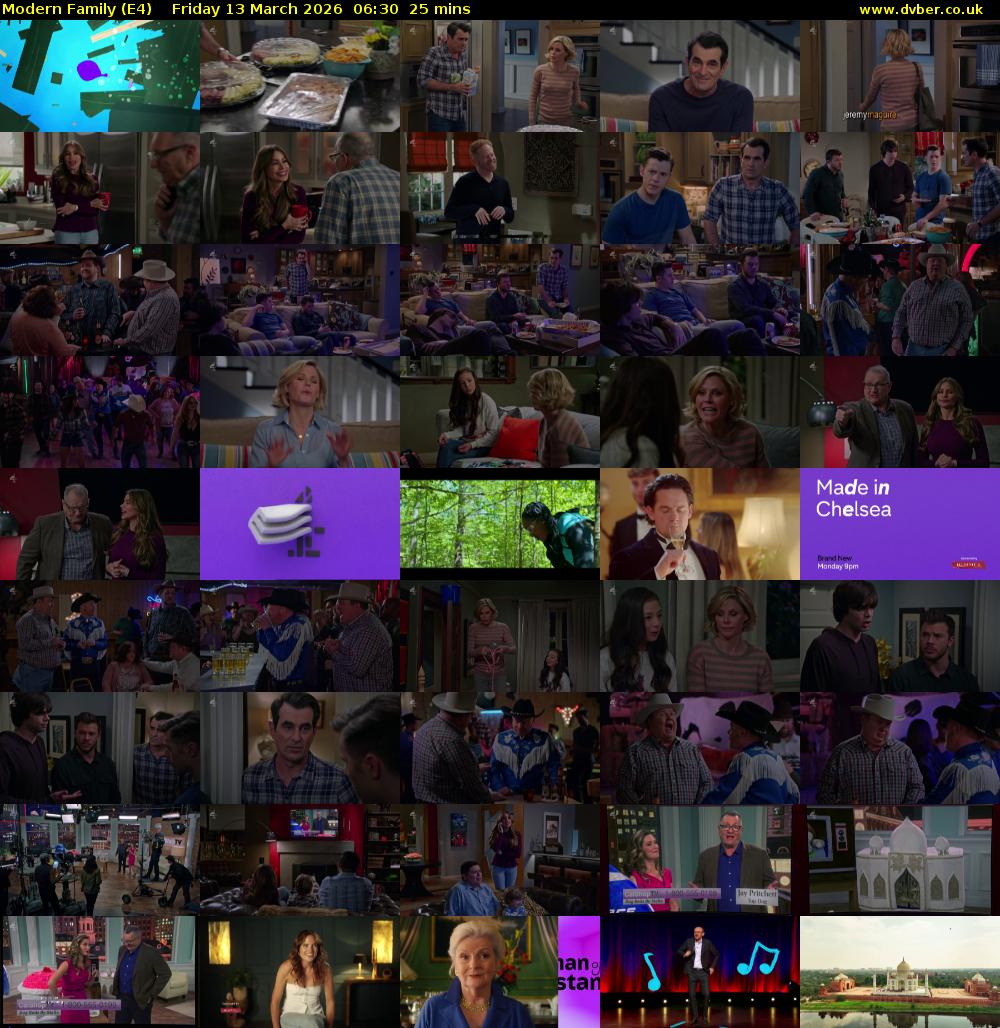 Modern Family (E4) Friday 13 March 2026 06:30 - 06:55