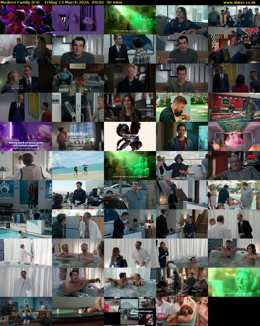 Modern Family (E4) Friday 13 March 2026 09:00 - 09:30