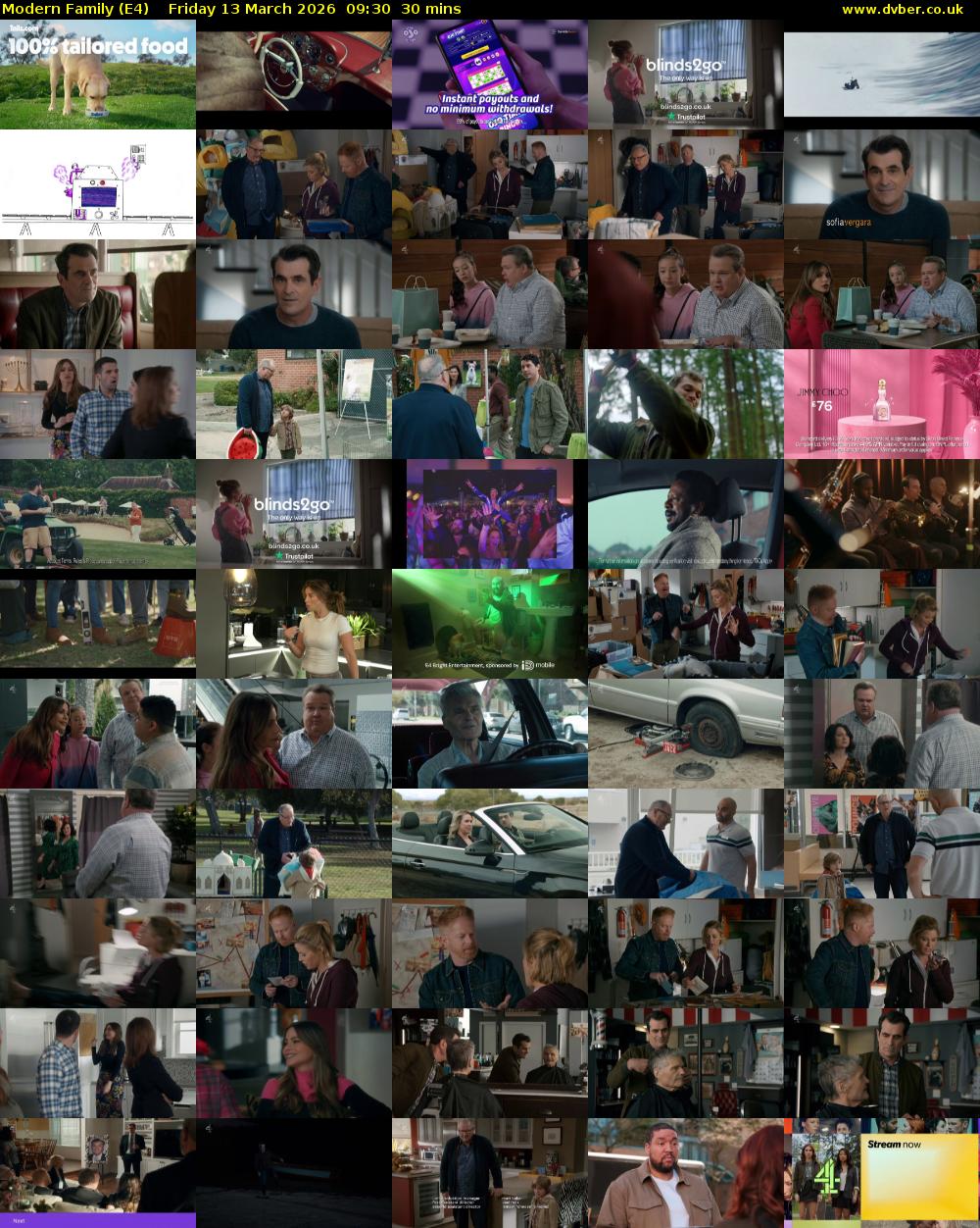 Modern Family (E4) Friday 13 March 2026 09:30 - 10:00