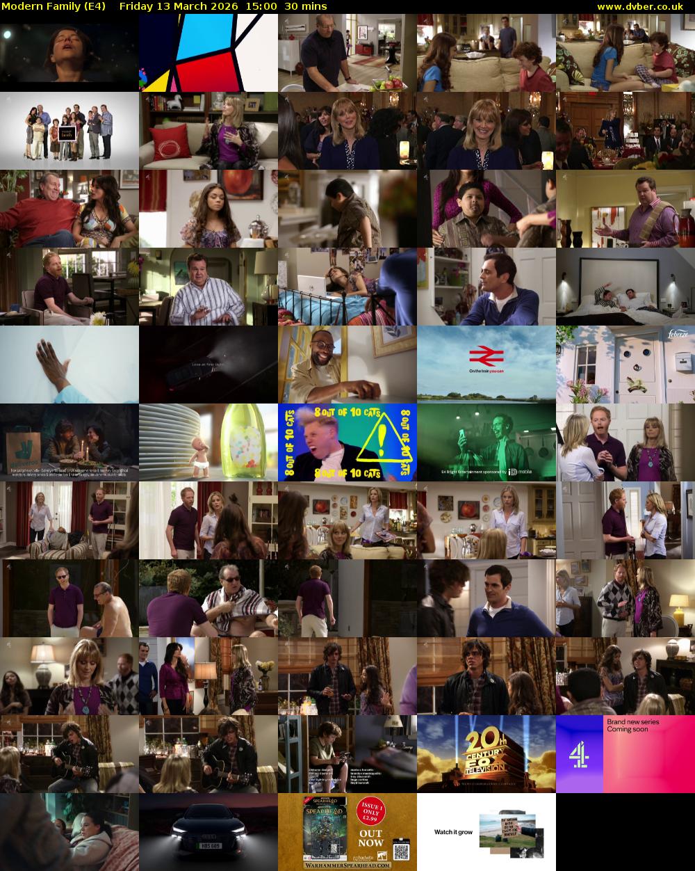 Modern Family (E4) Friday 13 March 2026 15:00 - 15:30