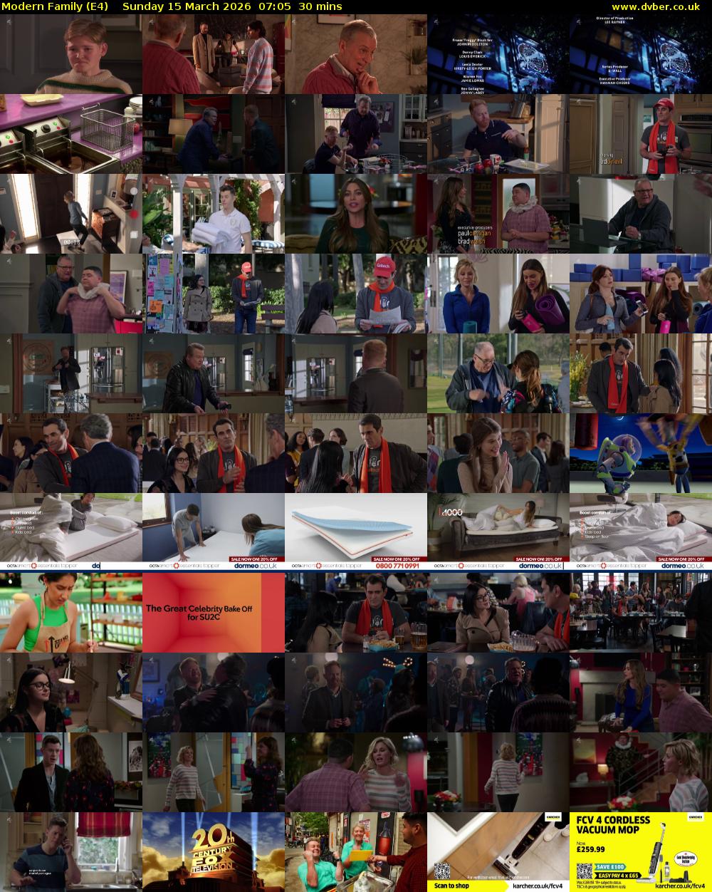 Modern Family (E4) Sunday 15 March 2026 07:05 - 07:35
